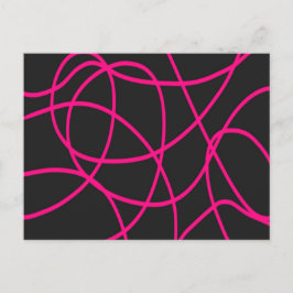 Cartão Postal Fitas magentas em preto