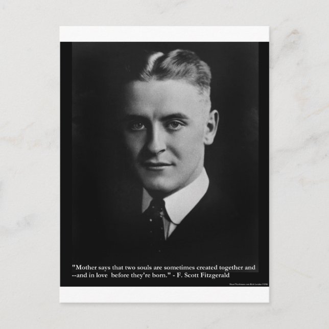 Cartão Postal Fitzgerald "Two Souls" & Quote Tees & Gifts (Frente)