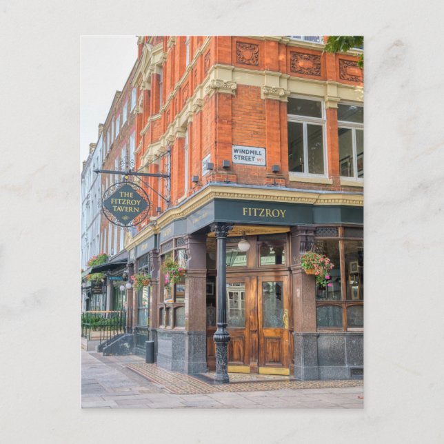 Cartão Postal Fitzroy Tavern, Fitzrovia, Londres — Cartão-postal (Frente)