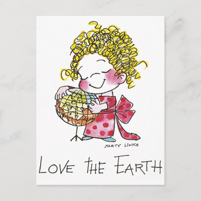 Cartão Postal FL-003 Love Earth (Frente)