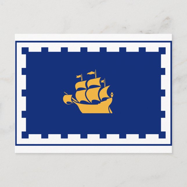 Cartão postal FlaFlag da Cidade do Quebec (Frente)