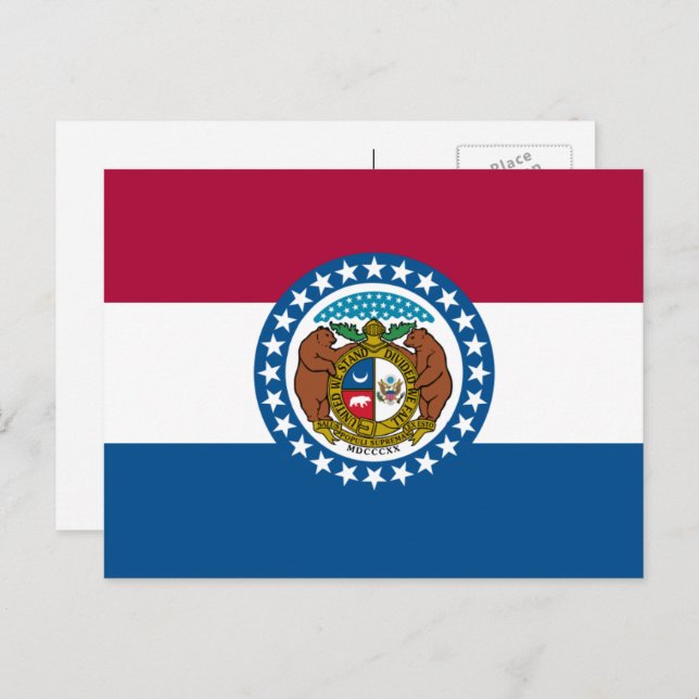 Cartão Postal Flag, Flag, Missouri (Frente/Verso)