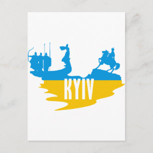 Cartão Postal Flag Kiev