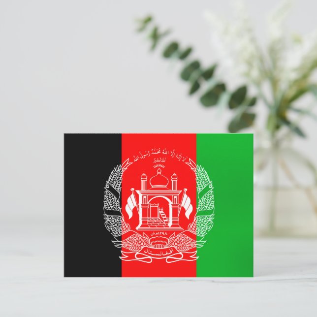 Cartão Postal Flag of Afghanistan (Em pé/Frente)