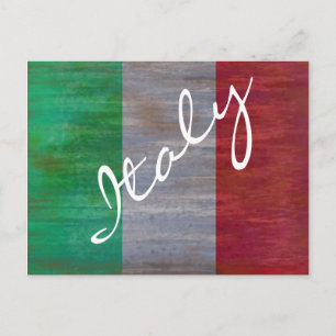 Cartão Postal Flag of Italy - Italian Flag - Personalise