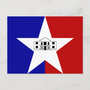 Cartão Postal Flag of San Antonio, Texas Postcard