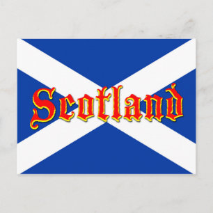 Cartão Postal Flag of Scotland Saltyre - High Quality Image