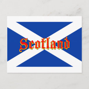 Cartão Postal Flag of Scotland Saltyre - High Quality Image