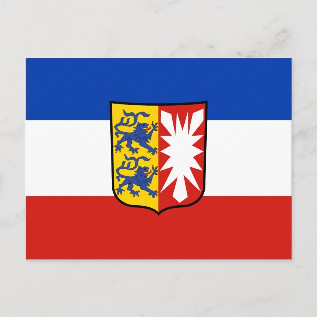Cartão postal Flag Schleswig-Holstein (Frente)