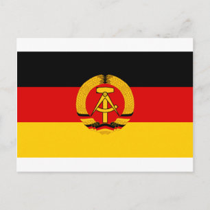 Cartão Postal Flagge der DDR - Bandeira da RDA (Alemanha Orienta