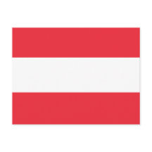 Flagge Österreich Postkarte