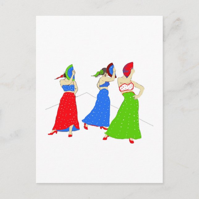 Cartão Postal Flamenco (Frente)