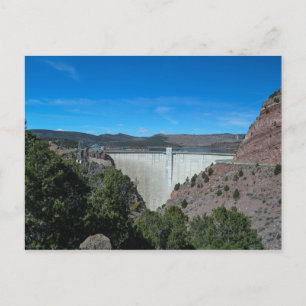 Cartão Postal Flaming Gorge Dam Reservoir Utah Photoshop