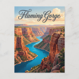 Cartão Postal Flaming Gorge Utah