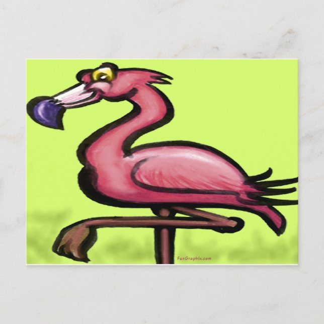 Cartão Postal Flamingo (Frente)