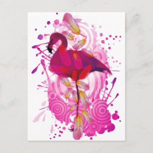 Cartão Postal Flamingo