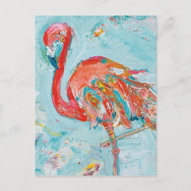 Cartão Postal Flamingo Bright (Frente)