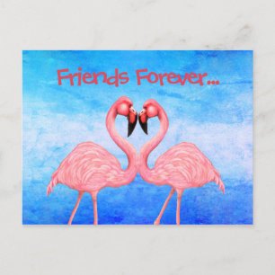 Cartão Postal Flamingo Dance
