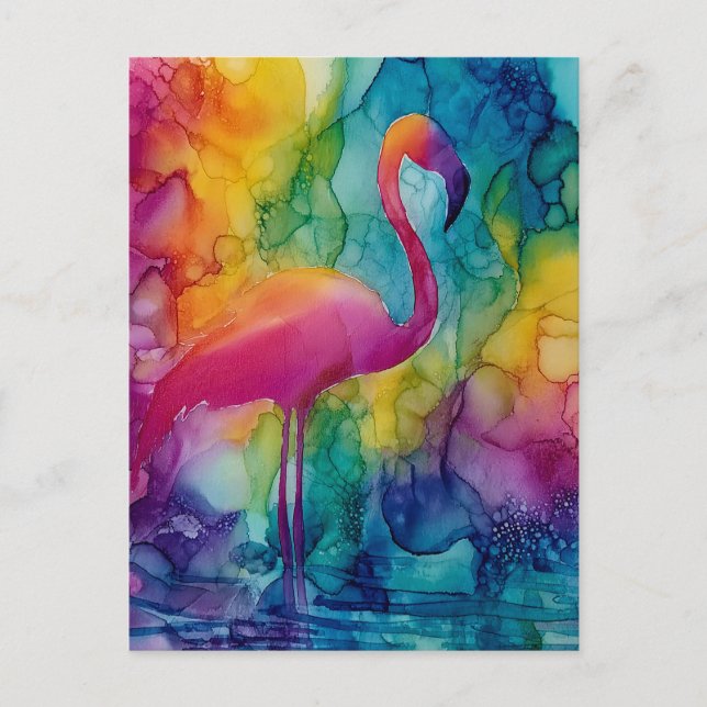 Cartão Postal Flamingo Prisma (Frente)