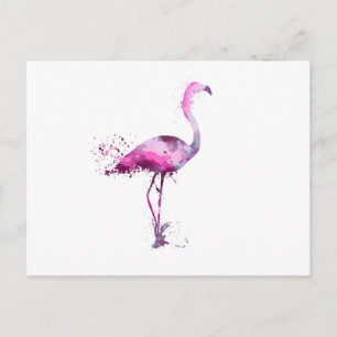 Cartão Postal Flamingo Wall Art Impressão
