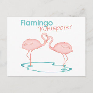 Cartão Postal Flamingo Whisperer