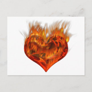 Cartão Postal Flammendes Herz!