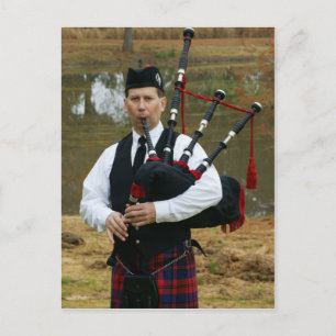 Cartão Postal flautista2