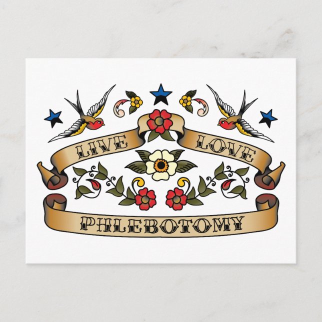 Cartão Postal Flebotomia do Amor ao Vivo (Frente)