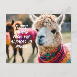 Cartão Postal Fleece Navidad! Aplaca