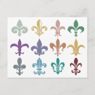 Cartão postal Fleur de Lis
