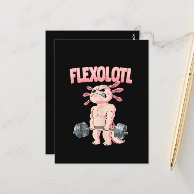 Cartão Postal Flexolotl Axolotl (Frente/Verso In Situ)