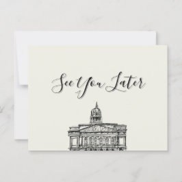 Cartão Postal Flickermuse Nottingham Mocha Mousse Sketch