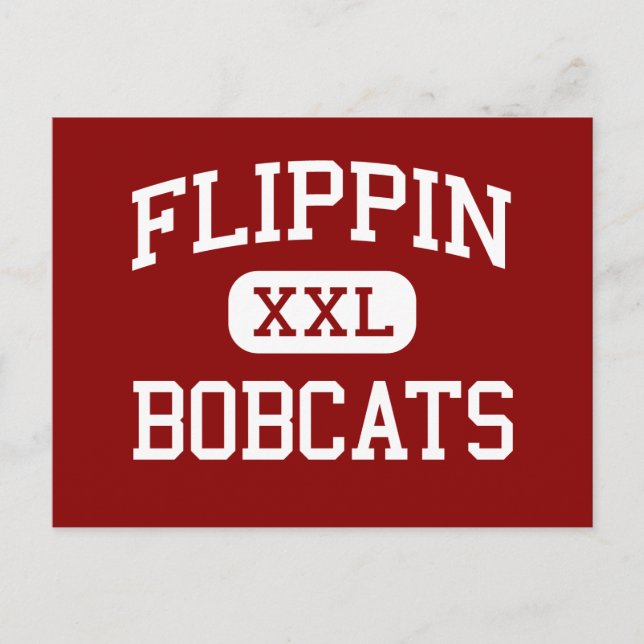 Cartão Postal Flippin - Bobcats - Segundo grau - Flippin Arkansa (Frente)