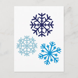 Cartão Postal Flocos de neve