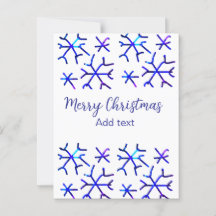 Flocos de neve brilhantes metálicos azuis Padrão d