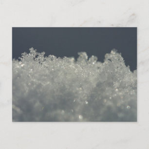 Cartão Postal Flocos de Neve em Detalhe