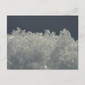 Cartão Postal Flocos de Neve em Detalhe