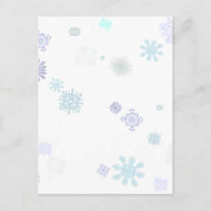 Cartão Postal Flocos de neve pálidos