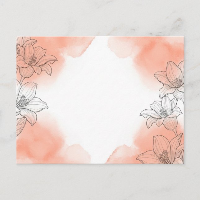 Cartão Postal Flor (Frente)