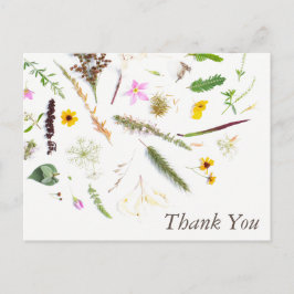 Cartão Postal Flor Botânica Simples - Obrigado