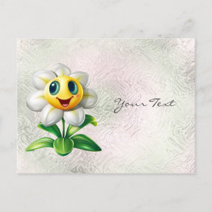 Cartão Postal Flor Branca