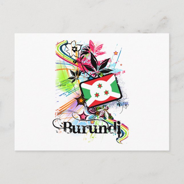 Cartão Postal Flor Burundi (Frente)