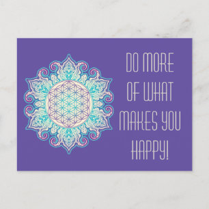 Cartão Postal Flor Da Vida - Índia Mandala 2