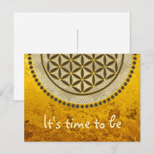 Cartão Postal FLOR DA VIDA - Símbolo Geometrie Sagrado Art 2