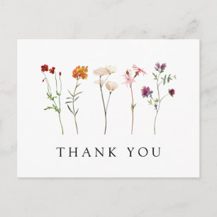 Cartão Postal Flor de Campo Lesbiana Orgulho Floral Casamento Ag