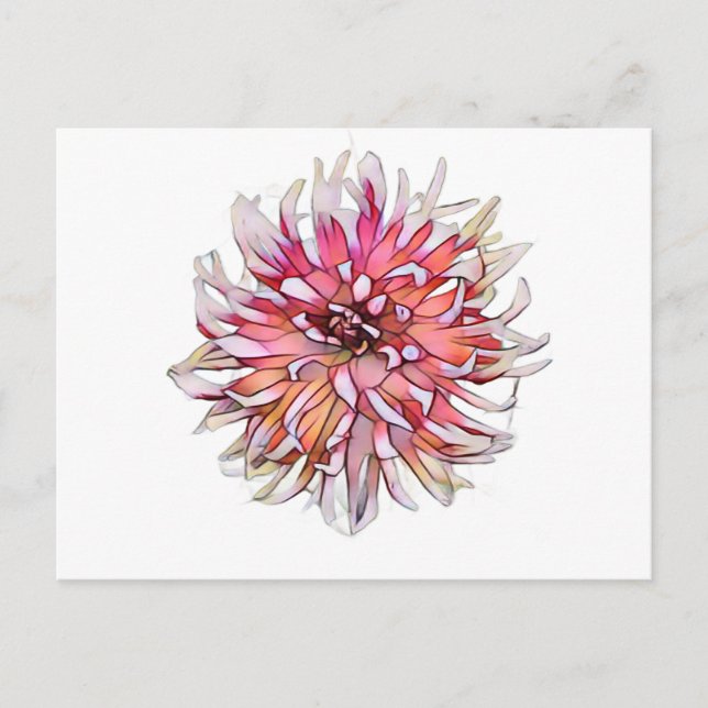 CARTÃO POSTAL FLOR DE DÁLIA (Frente)