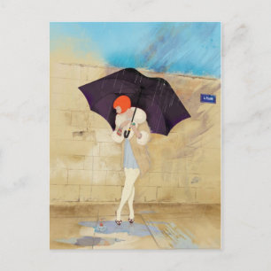 Cartão Postal Flor de Dia de Chuva