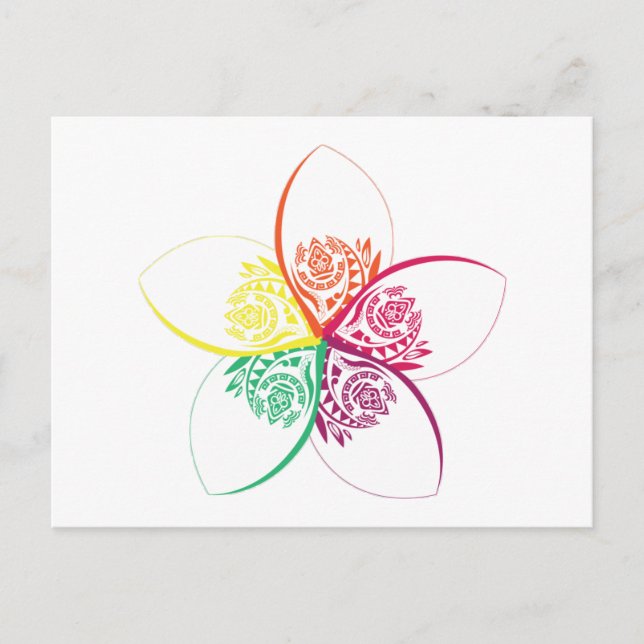 Cartão Postal flor de ilha (Frente)