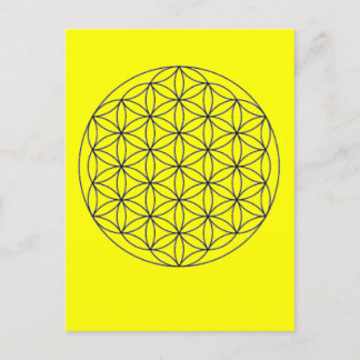 Cartão Postal flor de merkaba viva