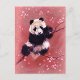 Cartão Postal Flor de Panda
